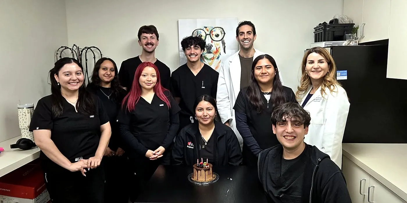 Hashemi Eye Care team members together in the Encino office